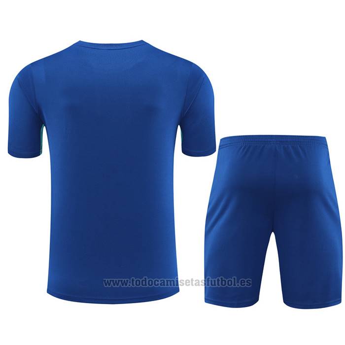 Chandal del Barcelona Manga Corta 2023-2024 Azul - Pantalon Corto